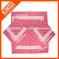 Bandana de algodón personalizada de algodón personalizado cuadrado de marca